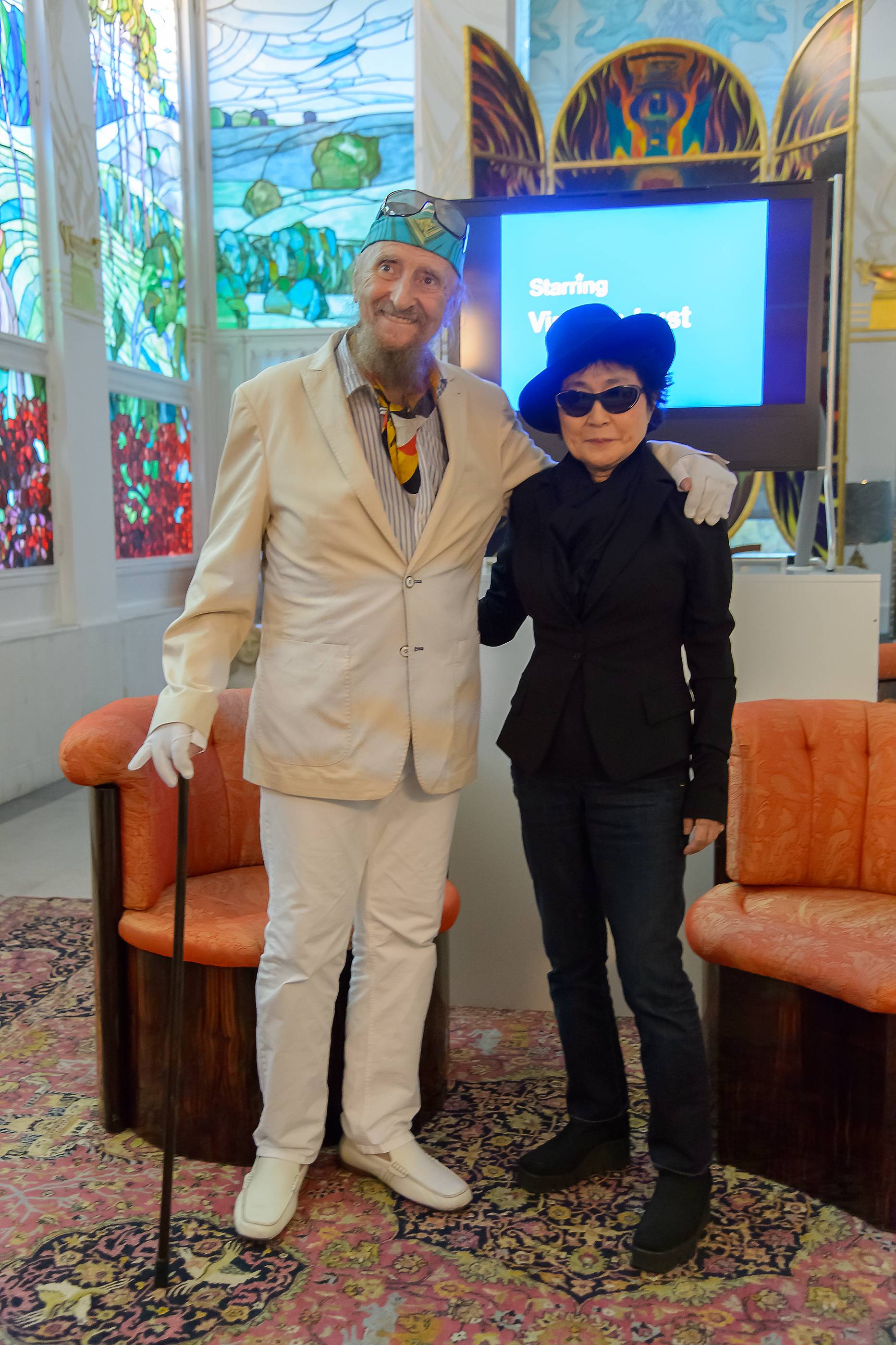 Yoko Ono besucht Ernst Fuchs