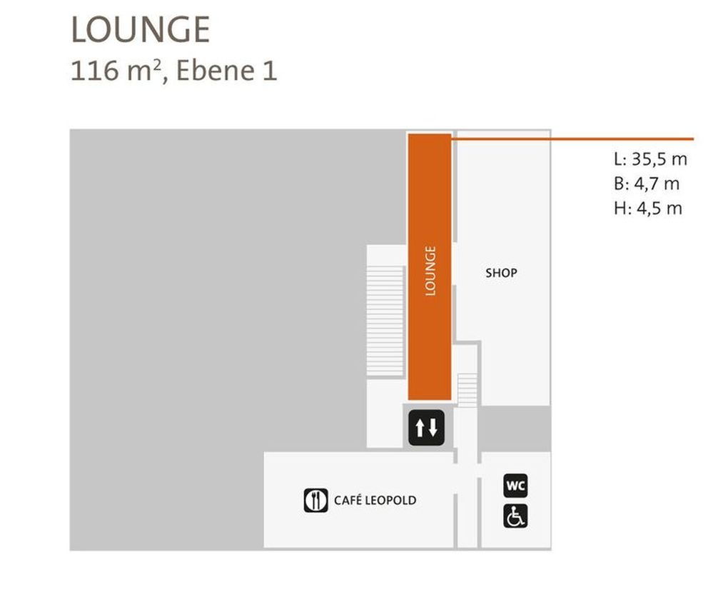 Plan Lounge, Ebene 1