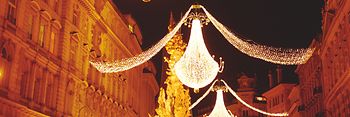 Christmas illuminations at Wiener Graben