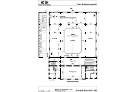 MAK Plan Ausstellungshalle Obergeschoss und Vortragssaal